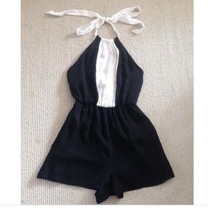 Alice and Olivia Silk Romper